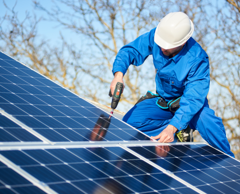 Zonnepanelen plaatsen